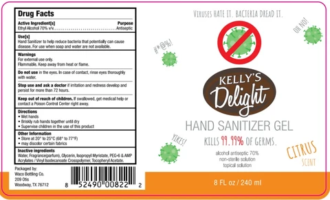 Kellys Delight Hand Sanitizer 포장