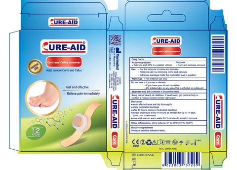 Cure-Aid Corn Plasters 포장