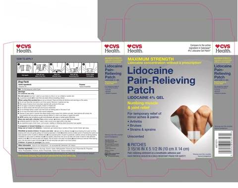 CVS Health Lidocaine Pain-Relieving 포장