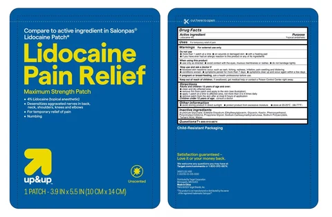 Lidocaine Pain Relief Patch packaging