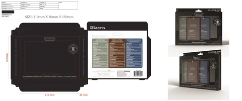 Smart Care Hand Sanitizer 3pk with Leather Case 포장