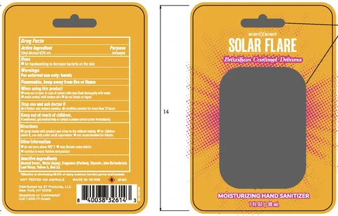 Solar Flare Hand SanitizerBrazilian Caramel Dreams 포장