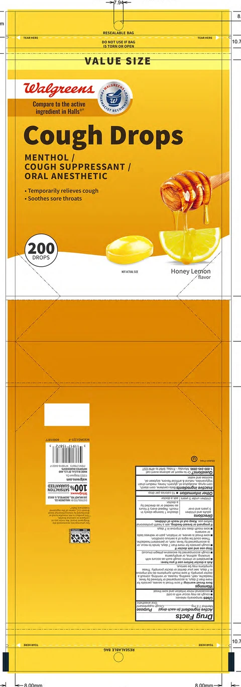 Honey Lemon Cough Drop 포장