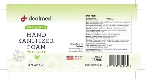 Advanced Hand Sanitizer Foam with Aloe 포장