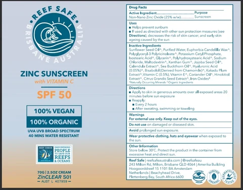 Reef safe - Vitamin C sunscreen SPF50 포장