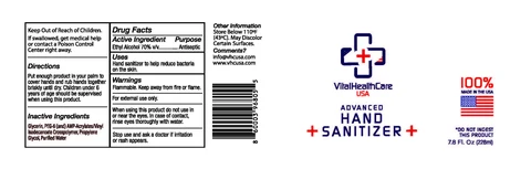 Vital Health Care Advanced Hand Sanitizer 포장