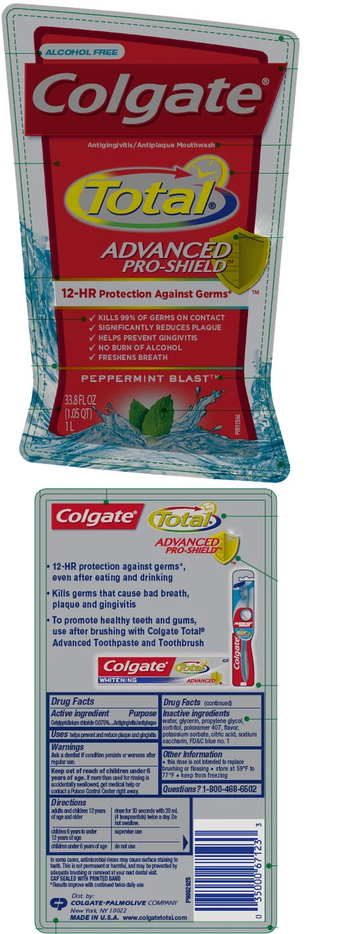 Colgate Total Advanced Pro-Shield Peppermint Blast 포장