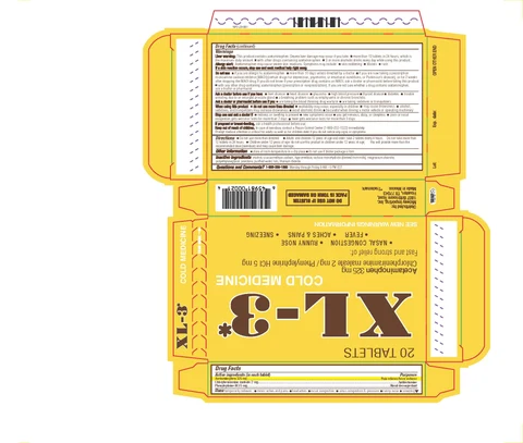 Cold MedicineXL3 포장