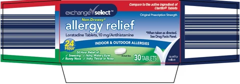 exchange select allergy relief packaging