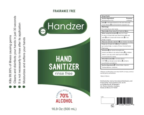 Hand Sanitizer packaging
