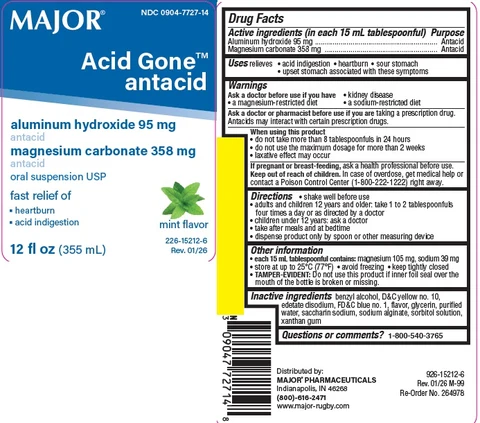 ACID GONE ANTACID 포장