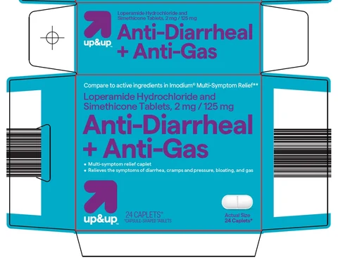 up and up anti diarrheal anti gas 포장