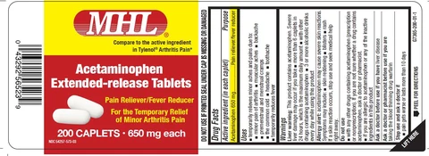 Acetaminophen Extended-Release 포장