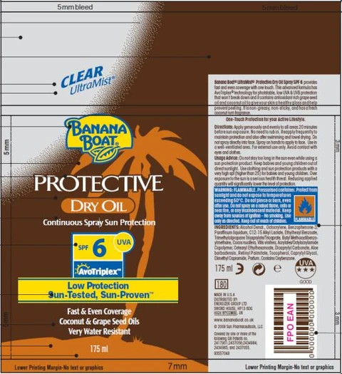 Banana Boat Protective Dry SPF 6 포장