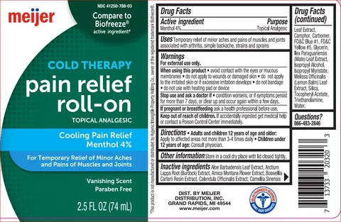 Cold Therapy Pain Relief Roll-OnMeijer 포장