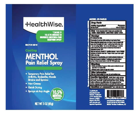 HealthWise Pain Relief packaging