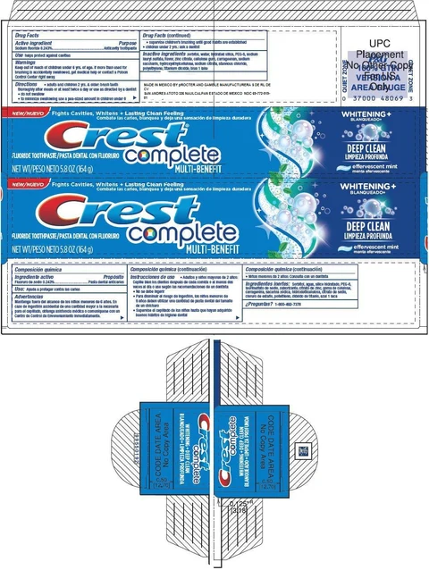 Crest Complete Deep Clean 포장