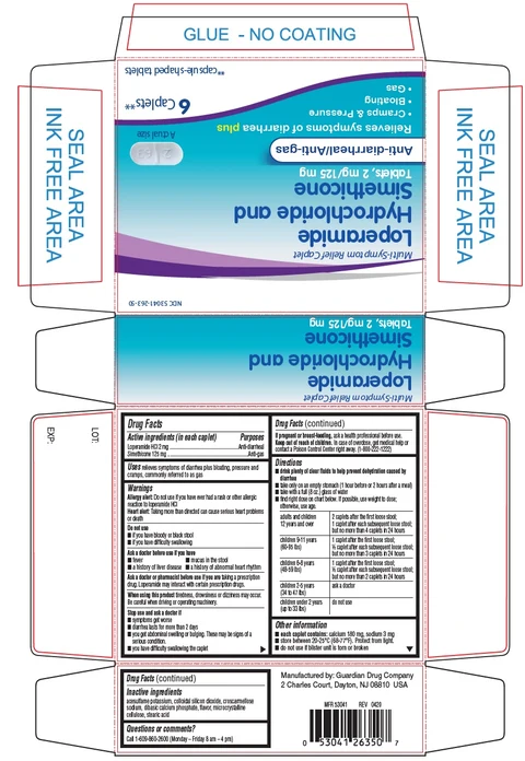 Loperamide Hydrochloride, Simethicone packaging