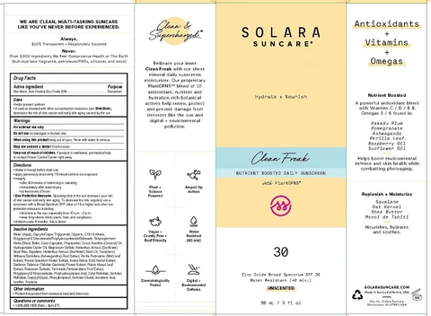 SOLARA SUNCARE - CLEAN FREAK SPF-30 UNSCENTED 포장