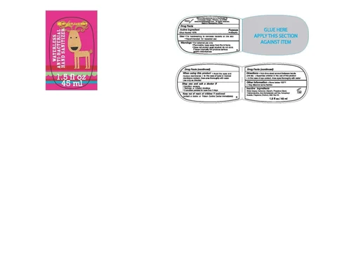 Waterless Anti-Bacterial Hand Cleanser packaging