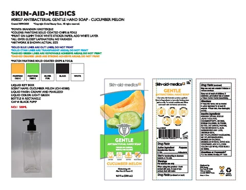 Skin aid medics Antibacterial Cucumber Melon Gentle packaging