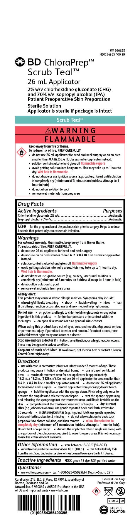 ChloraPrep One-Step packaging
