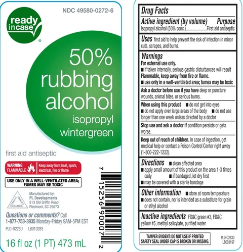 Isopropyl alcohol50 percent Wintergreen ReadyInCase 포장