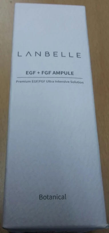 LANBELLE EGF FGF Ampule packaging