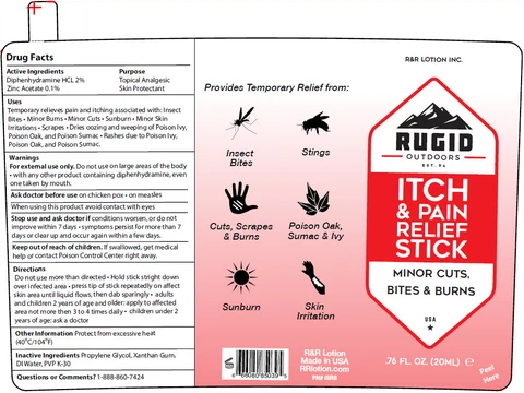 Rugid Itch and Pain Relief 포장