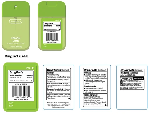 Smart Care LEMON LIME HAND SANITIZER 포장