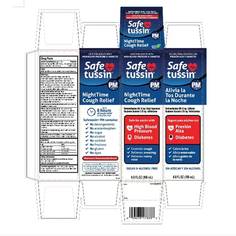 Safetussin PM NighttimeCough relief 포장