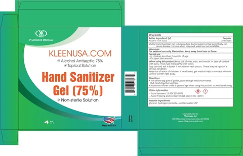 Hand Sanitizer 75% packaging