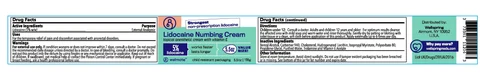 Lidocaine Numbing Cream packaging