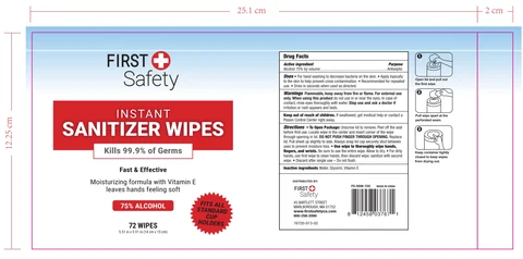 SANITIZER WIPES 포장