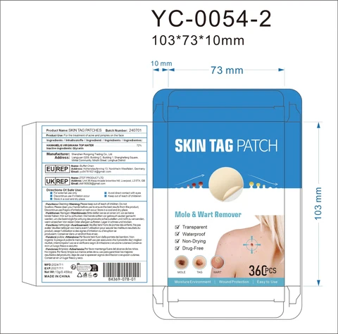 Skin Tag Patches packaging