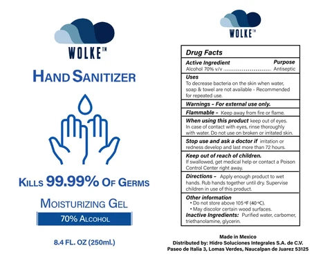 Wolke Hand Sanitizer packaging