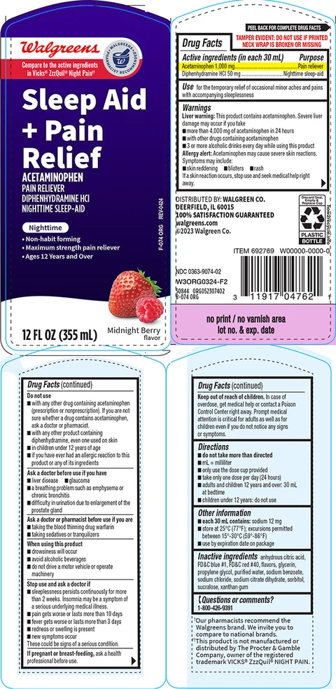 Sleep Aid Plus Pain Relief packaging