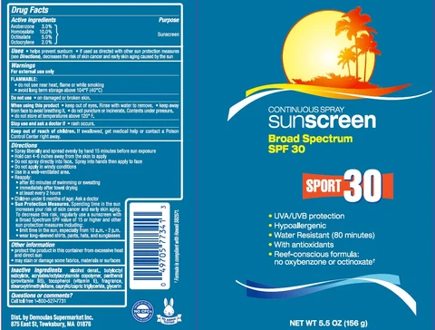 SPF 30 SUNSCREEN 포장