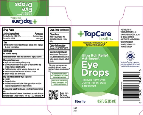 Topcare Health Ultra Itch Relief Astringent Eye Drops packaging