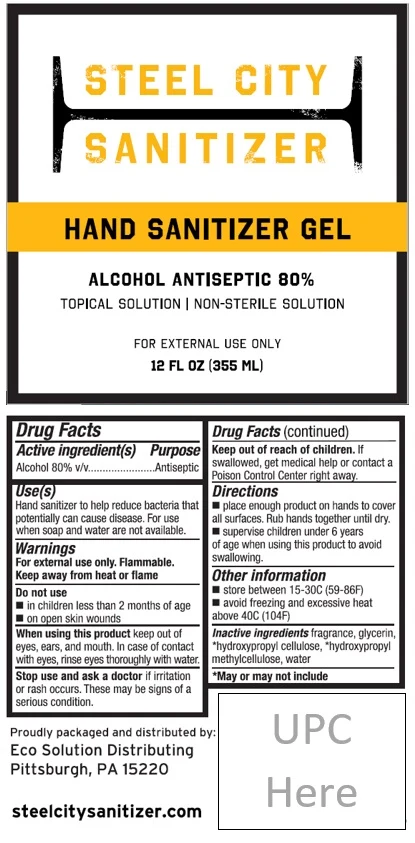 Steel City Sanitizer packaging