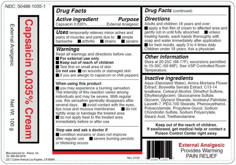 Capsaicin 0.035 Percent 포장