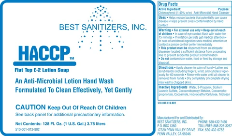 HACCP Flat Top E-2 packaging