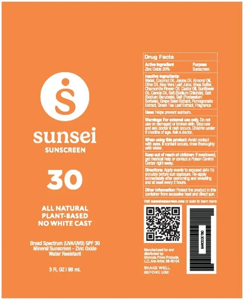 Sunsei SPF 30 Sunscreen 포장