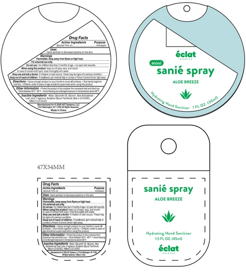 Hydrating Hand Sanitizer ALOE BREEZE 포장