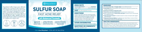 RoyceDerm Sulfur Soap. 포장