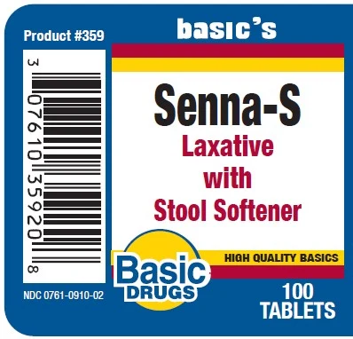 SENNA-S LAXATIVE WITH STOOL SOFTENER 포장