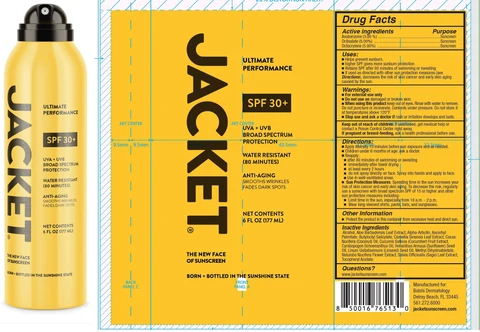Jacket Ultimate Performance Sunscreen SPF 30 packaging