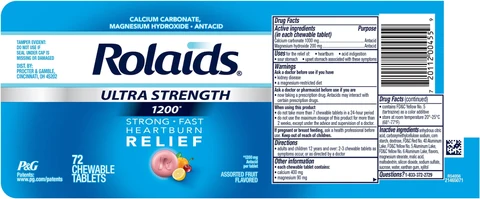 Rolaids Ultra Strength 1200 packaging