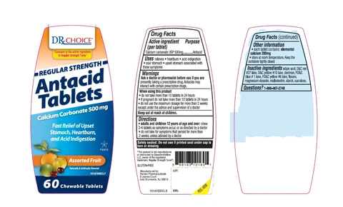 DRx CHOICE Antacid Calcium Regular Strength 포장