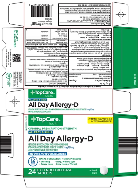 topcare all day allergy d 포장